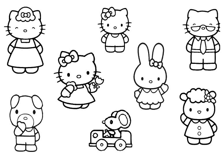 Раскраски Хелло Китти (Hello Kitty) - Онлайн, Скачать и Распечатать!