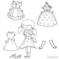 Одень куклу в нарядные платья Галерея раскрасок с цветами онлайн