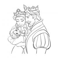 Король и королева и их счастье Раскраски цветочки для детей бесплатно 