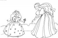 Маленькая принцесса Раскраски цветы для девочек